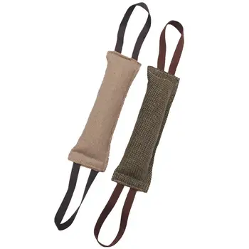 

Dog Bite Tug Toy Training Playing Toys With 2 Handles For Training Sporting Interaction Outdoor Canvas Pet Training Chew Rod