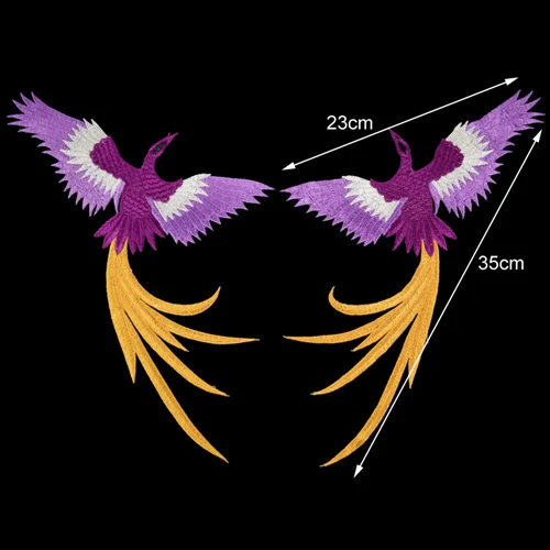 1 комплект Бабочка Сделай Сам одежда патчи Большой Железный На/пришить Аппликация вышитая для футболки Ткань Швейные аксессуары Скрапбукинг - Цвет: NL287Purple