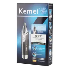 KM-6512 электрический триммер для носа красота нос Ухо Триммер для удаления волос безопасный уход за лицом бритва-очиститель портативная походная бритва