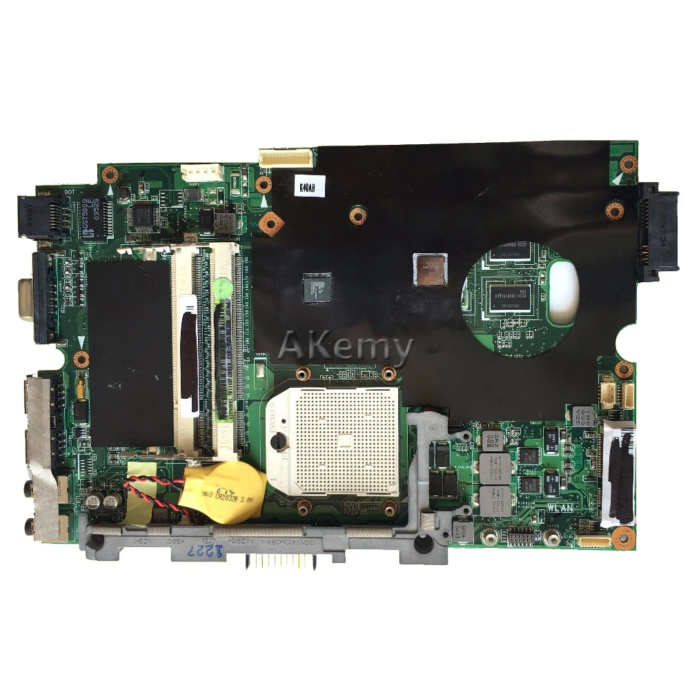  Akemy K40AB Laptop motherboard for ASUS K40AB K40AD K40AF K50AB K50AD K50AF K40IJ K5IJ K40 K50 Test