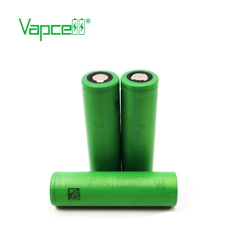 Vapcell оригинальный аккумулятор 18650 3500 мАч 10A VC7 и батареи кнопка