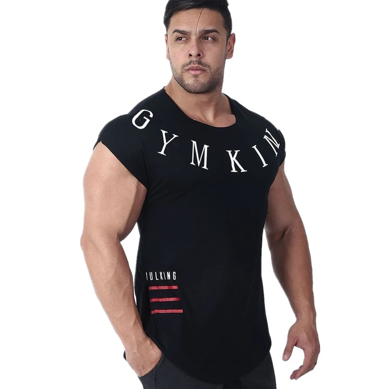Новое поступление 2019 футболка Stringer для спортзала мужские майки бодибилдинга и