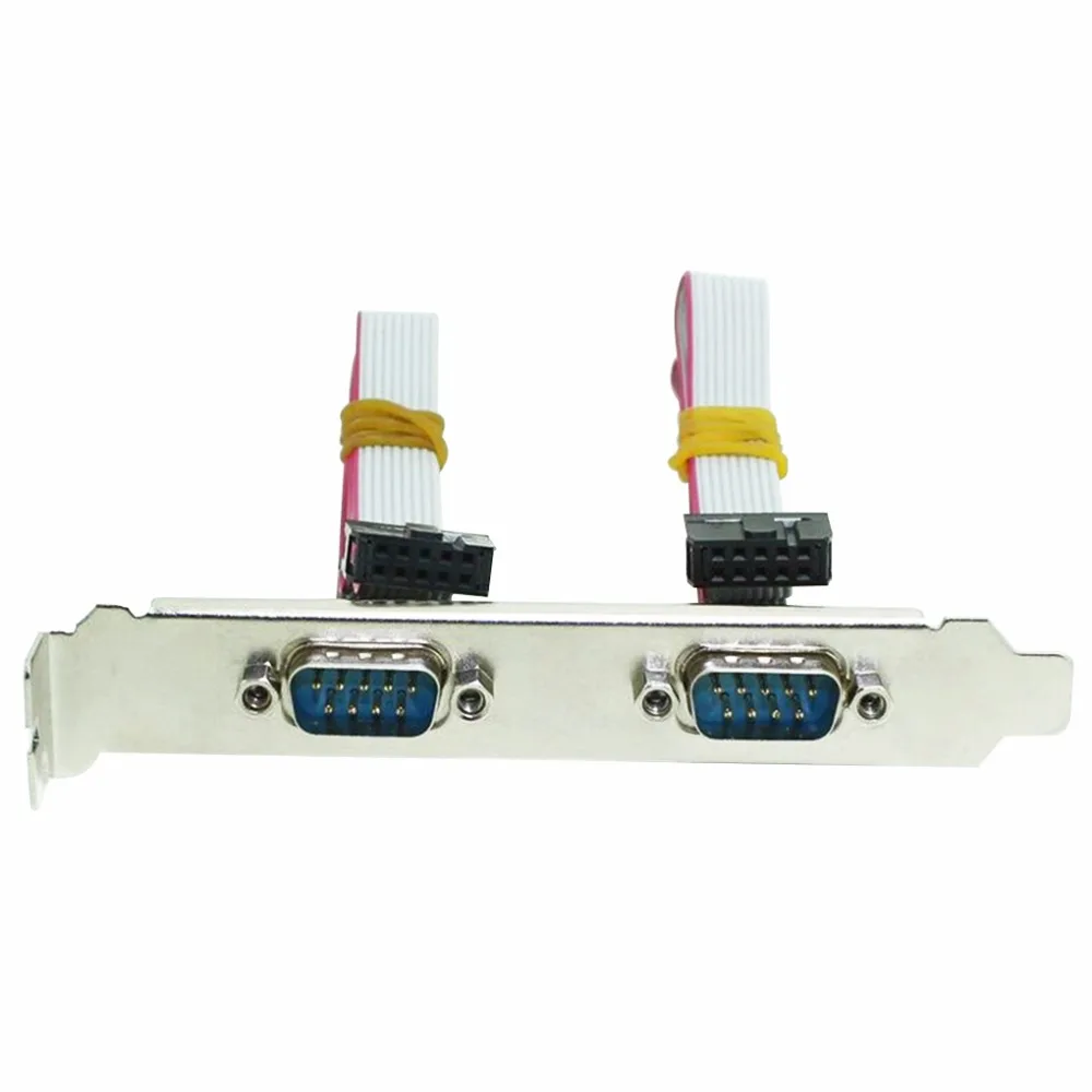 Motherboard Cable Bracket Serial Connector 30cm RS232 DB9 Pin Com Port new hot
