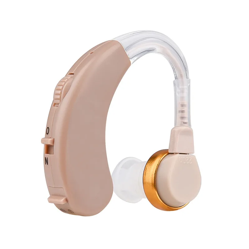 Профессиональный цифровой тональный мини-усилитель звука за ухом Регулируемый громкий слуховой аппарат для пожилых глухих шумоподавление