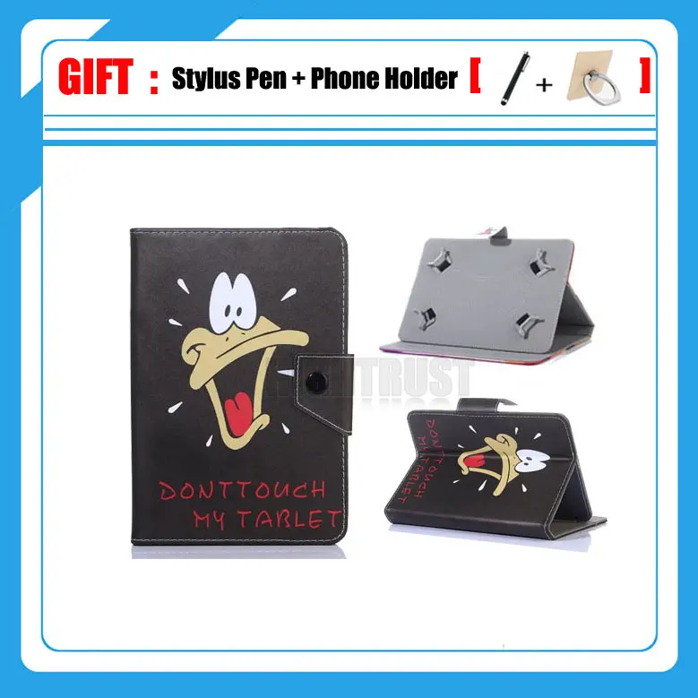 

3in1 Printed Case Cover for Chuwi Hi8 Pro/Hi8/Vi8 Plus/Vi8 8 inch Tablet Universal PU Leather Stand Case (No camera hole) + Gift