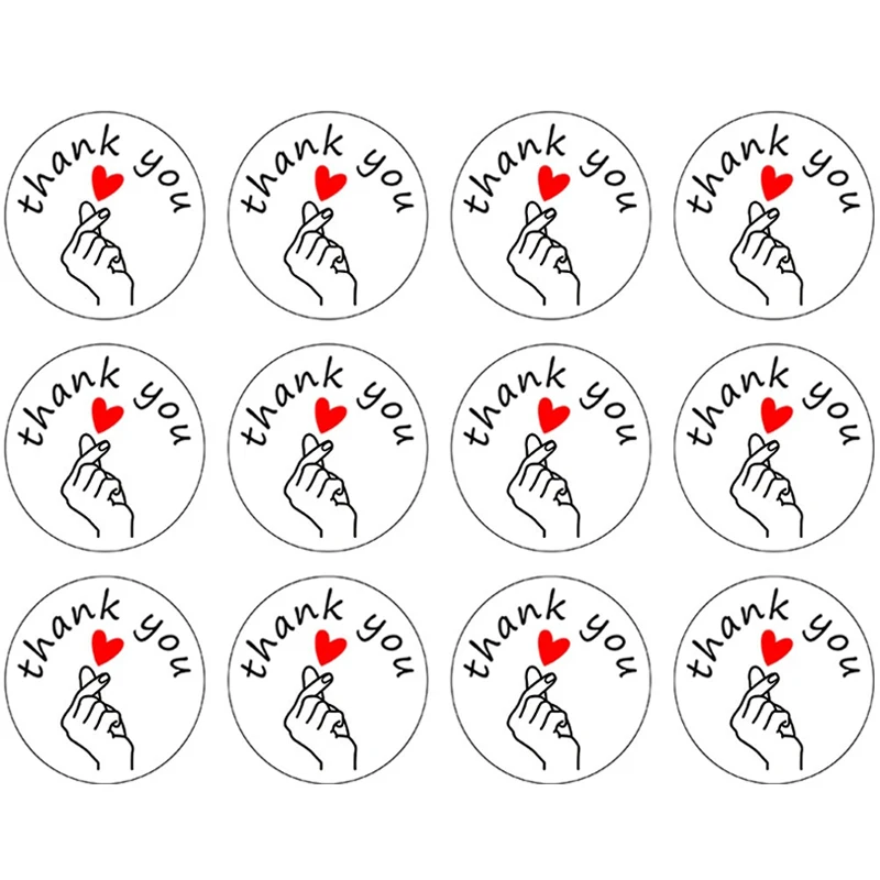 

120pcs thank you sticker seal labels for bullet journal stickers scrapbooking for wedding favors decoration stationery sticker