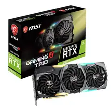 Видеокарта MSI GeForce RTX 2080Ti GAMING X TRIO 11 ГБ GDDR6 1755 МГц 4352 единиц 352 бит 14 Гбит/с PCI Express x16 3,0 видеокарта