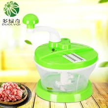 DUOLVQI Multi-function Kitchen Manual Food Processor Household Meat Grinder Vegetable Chopper Quick Shredder Cutter Egg Blender DUOLVQI Multi-function Kitchen Manual Food Processor Household Meat Grinder Vegetable Chopper Quick Shredder Cutter Egg Blender