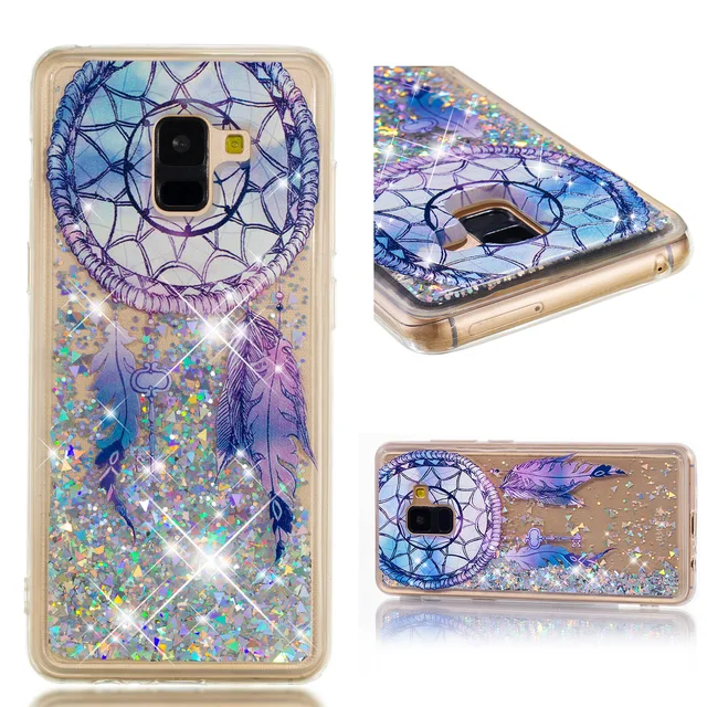 Glitter Bling Liquid Phone Case For Samsung Galaxy S9 S8 Plus S5 S7 S6