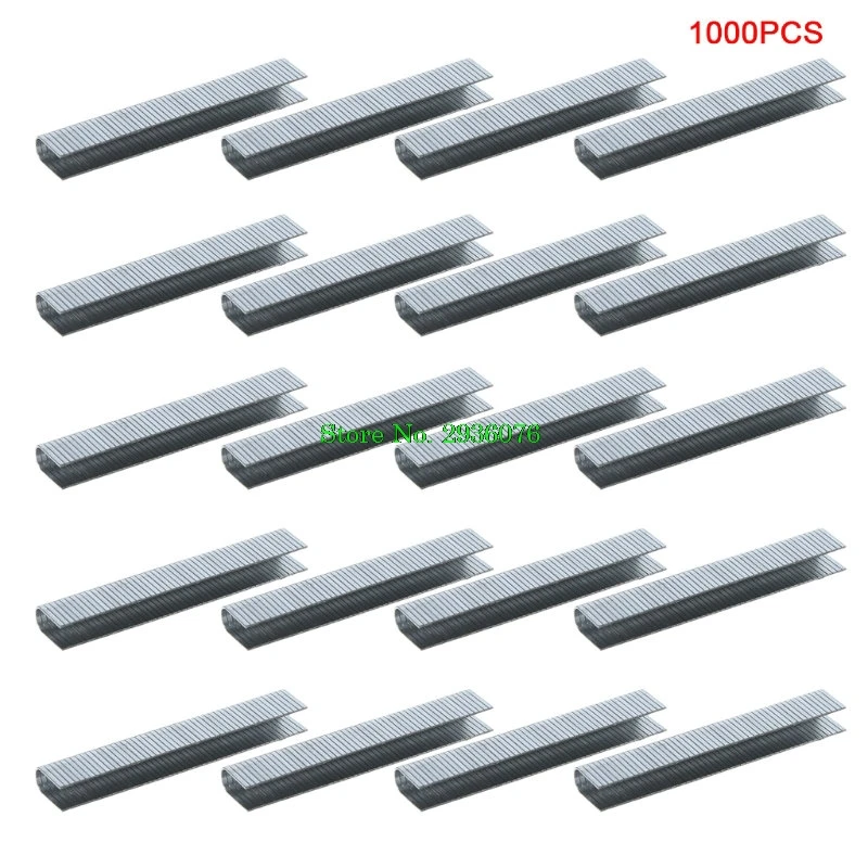 1000 шт u-образные скобы 12x6,3 мм гвозди для степлер-пистолет Прямая поставка поддержка - Цвет: U Shaped Staples