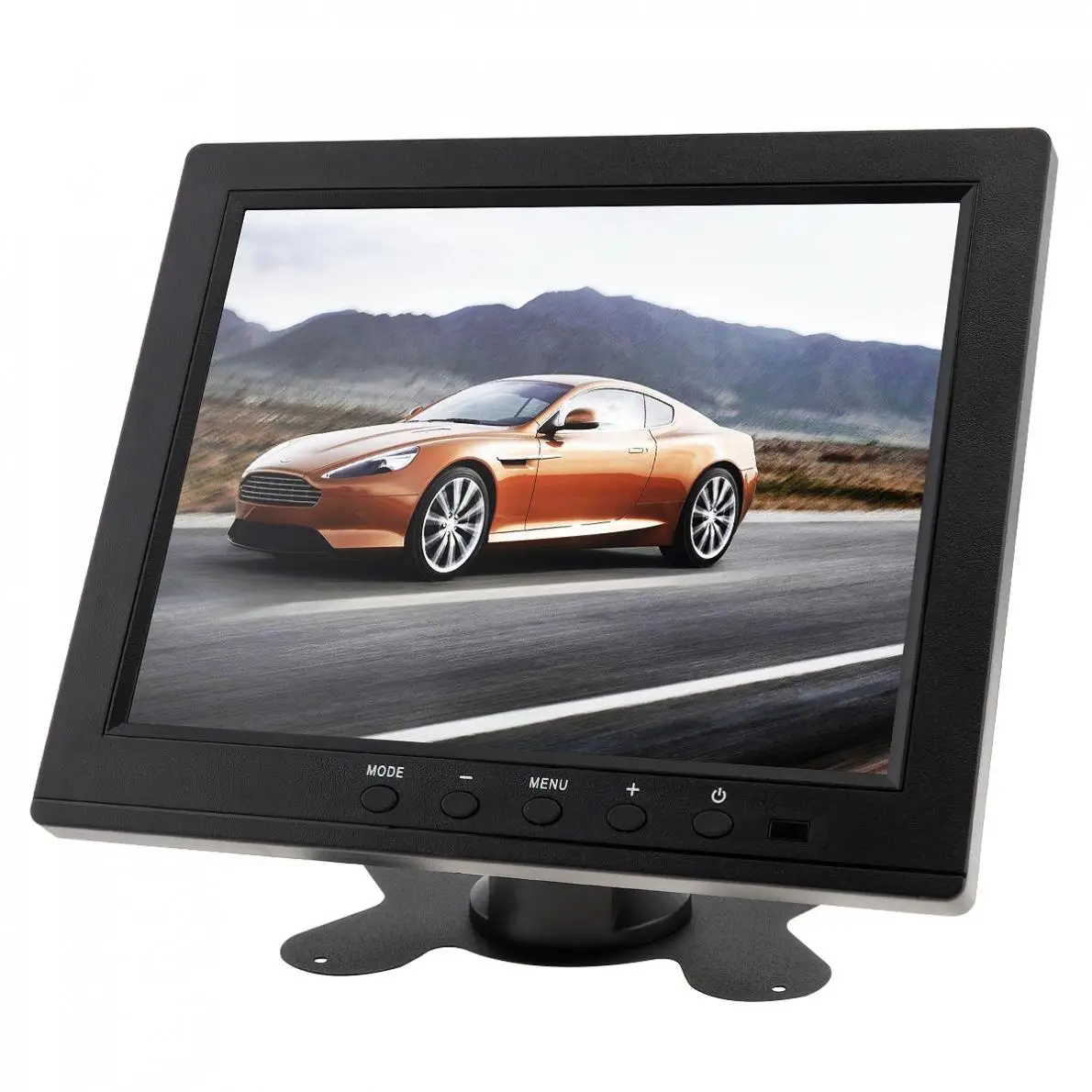 12V 8 дюймов HD светодиодный TFT-LCD автомобильный монитор Мини ТВ компьютер 2 канала видео Вход безопасности для контроля уровня сахара в крови с Динамик VGA HDMI для автомобиля