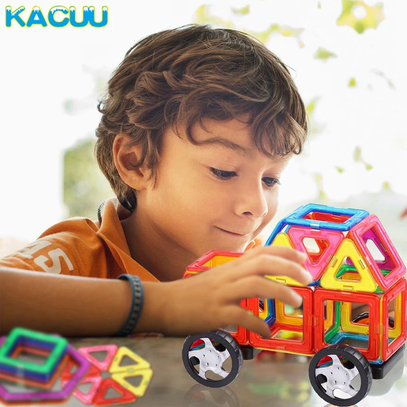 Розничная и, магнитные блоки большого размера для детей, сделай сам, Магнитный конструктор, строительство и игрушка-конструктор, развивающие игрушки для детей