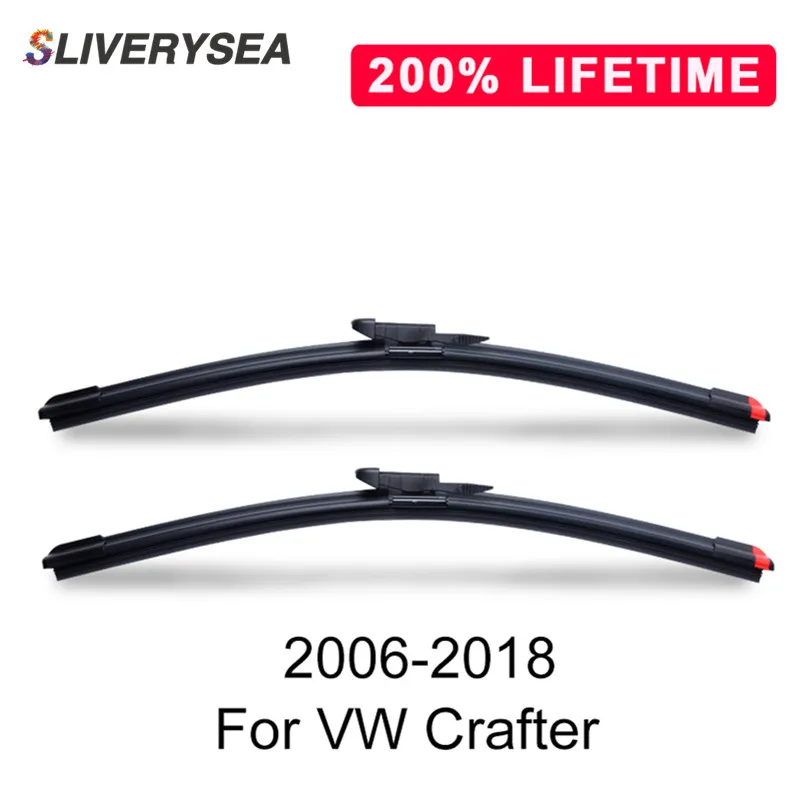 

SLIVERYSEA Replace Wiper Blade for Crafter 2006-2018 Silicone Rubber Windshield Windscreen Wiper Auto Car Accessories