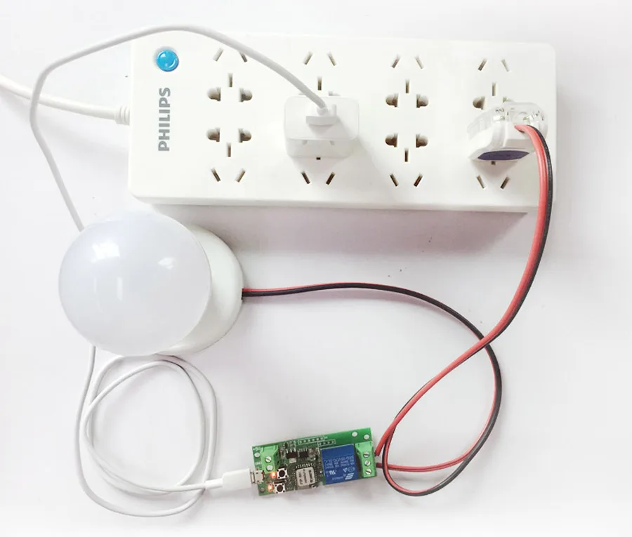 DIY 5V 12V Inching//Self-locking Wifi Switch Module 1ch dc7-32v