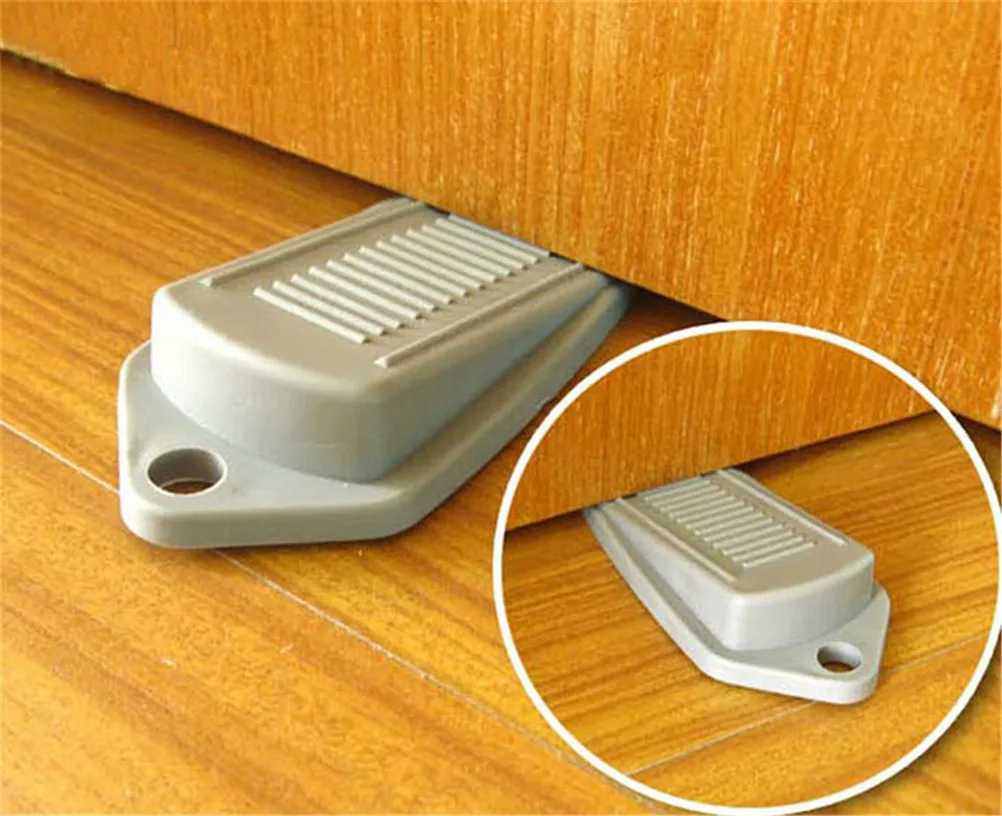

ZLinKJ 1Pcs High Quality Rubber Door Stop Stoppers Safety Keeps Door From Slamming Prevent Injury