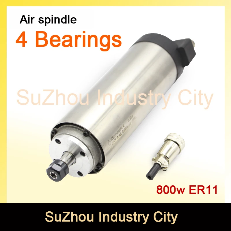 

New Product ! 220V 800W ER11 CNC Air Cooled Spindle Motor 65mm DIY Air Cooling 4 Bearings CNC Motor Spindle CNC router machine !