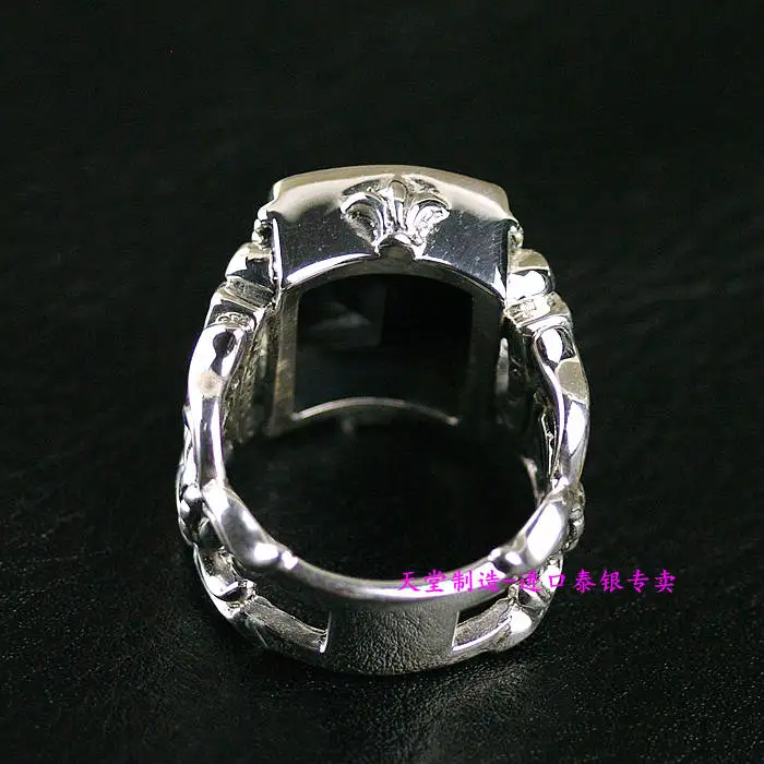 Тайские ювелирные изделия мужские тайские серебряные кольца с атмосферным драгоценным камнем кольцо лицо мужское серебряное кольцо