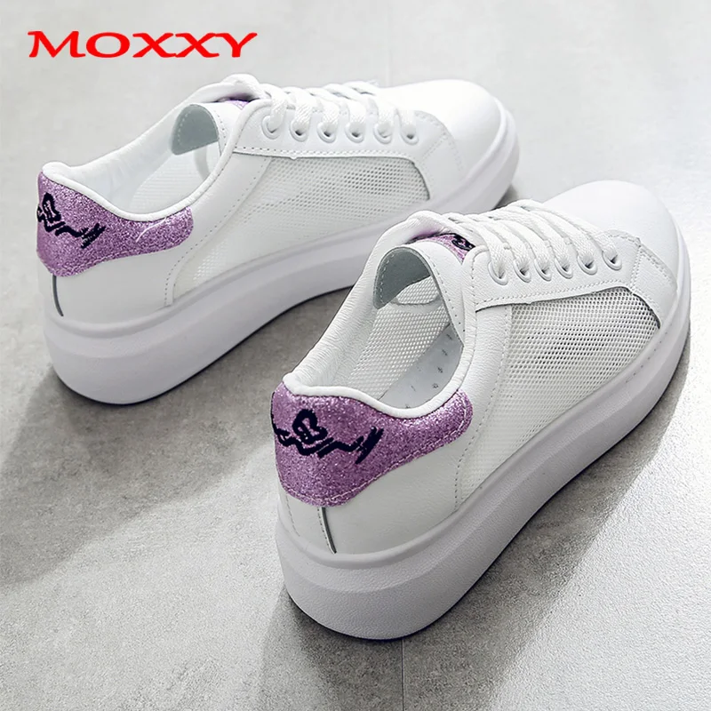 

White Sneakers Platform Sport Casual Shoes Woman Sneakers 2019 Glitter Bling Mesh Canvas Shoes zapatillas mujer tenis feminino