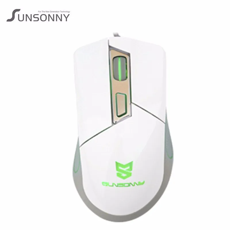 Креативная проводная USB мышь Sunsonny W-M20, 7 цветов, цветная, полупрозрачная, дышащая лампа, игровая, для офиса, дома, ноутбука, мыши