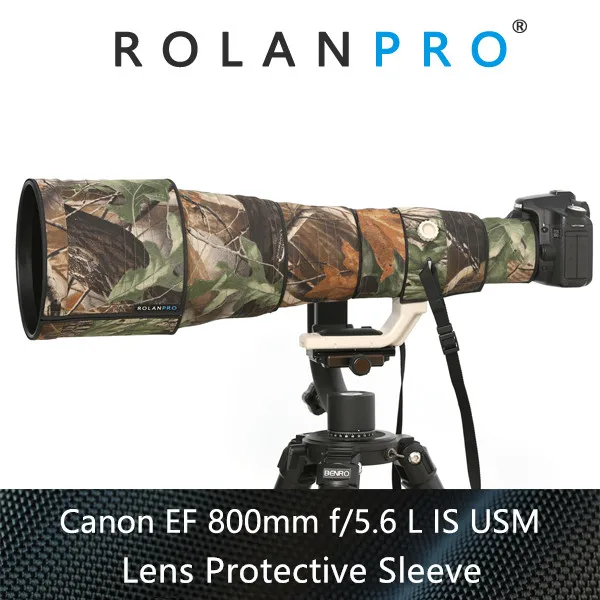Водонепроницаемый камуфляжный чехол ROLANPRO для объектива Canon EF 800 мм F5.6 L IS USM |