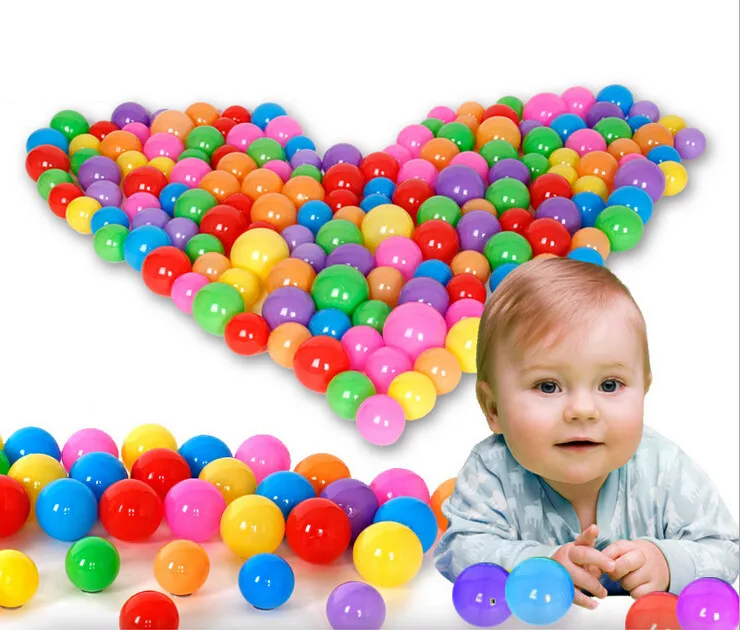 

50pcs New Kid Toy 2018 Soft Plastic Swim Colorful Playground Equipment Ocean Ball Balloon