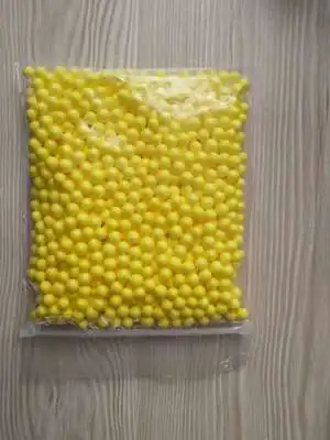 1 упаковка пенополистирол пенопласт красочные шары DIY снежные частицы аксессуары слайм шары маленькие крошечные Штурмовое снаряжение для наполнителя 7-9 мм - Цвет: Light yellow(10g)