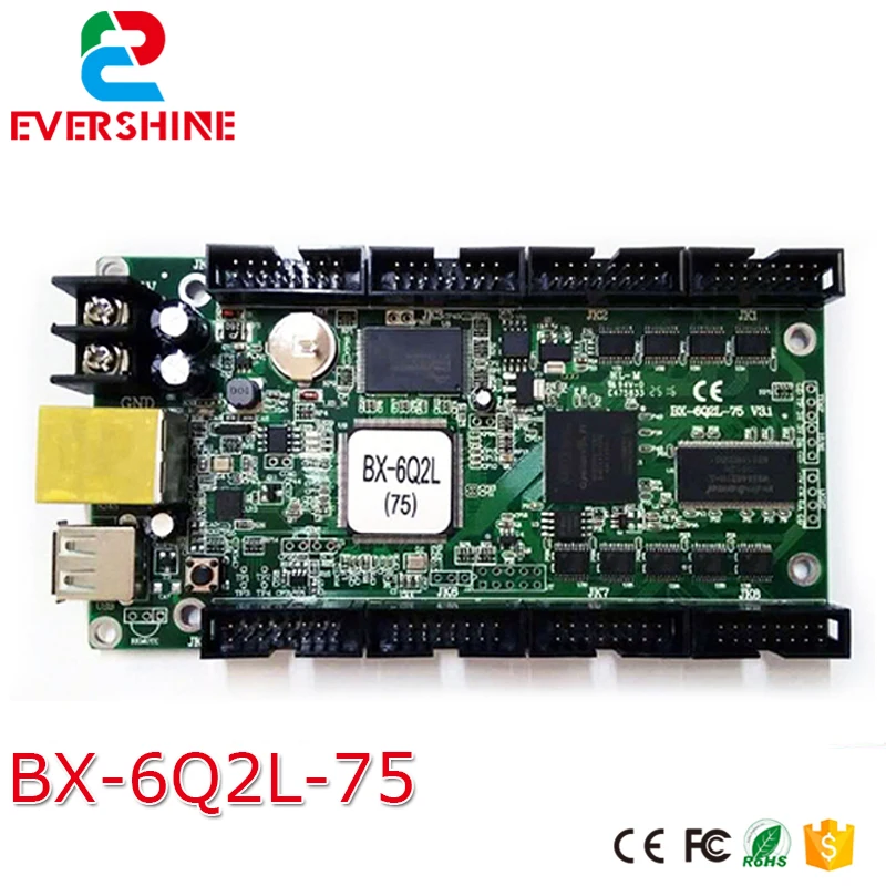 BX-6Q2L Led Display Controller Asynchronous Door Lintel Full color Control card with 8 nos Hub75 port and 16 nos RGB data BX-6Q2L Led Display Controller Asynchronous Door Lintel Full color Control card with 8 nos Hub75 port and 16 nos RGB data