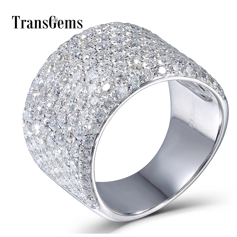 Transgems 3.3CTW карат муассанит роскошный браслет лабораторный Выращенный Муассанит