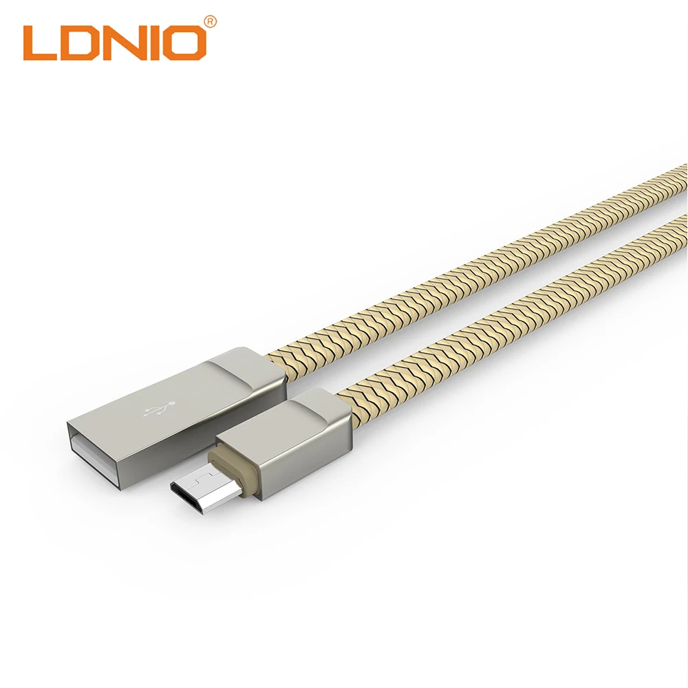 LDNIO Micro usb кабель с разъемом Lightning для мобильного телефона Iphone samsung 1 м линия