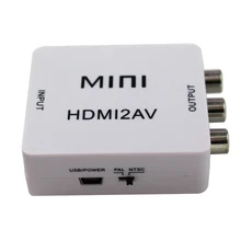 HDMI a RCA AV Convertitore da HDMI a AV adattatore per Android Smart TV Box Computer Portatile Chromecast HDMI2AV HDMI a RCA convertitore(China)