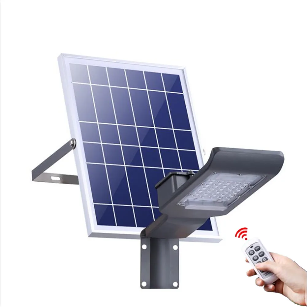 20W Remote Control Dimming LED Solar Light Outdoor Landscape Garden Lighting Waterproof Super