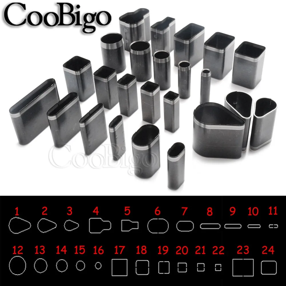 

24pcs/set Leather Hole Hollow Cutter Punch Sets Metal Hole Cutter Punches Handmade Leather Craft DIY Tool for Phone Holster