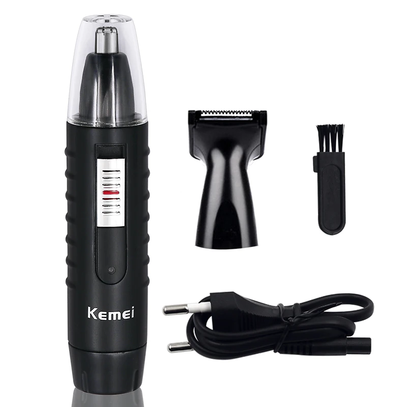 Kemei 2-в-1 Электрический носа и ушей Триммер для Для мужчин и Для женщин аккумуляторная моющиеся Борода волос бритва Уход за лицом устройства CE
