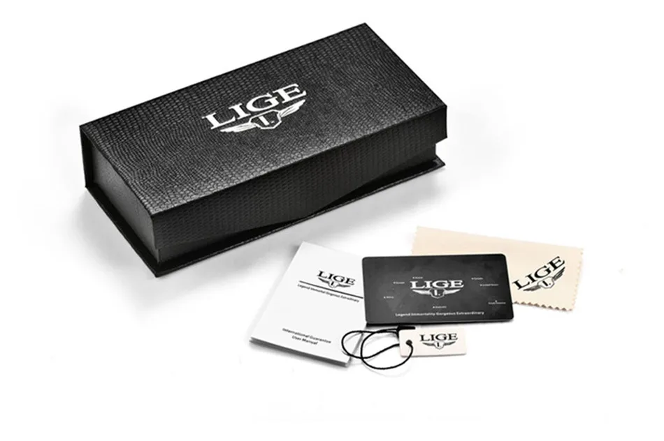 LIGE Официальный магазин лучший бренд класса люкс новый мужские модные часы 2019 водостойкий Дата наручные часы Часы повседневные Кварцевые