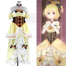 Re: cero a partir de vida en otro mundo real princesa sintió cosplay amarillo palabra de longitud princesa dress de halloween disfraces