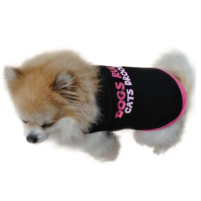 Dropshipping Best Sell High Quality Summer Small Dog Cat Pet Clothes T Shirt Apparel Clothes Dog