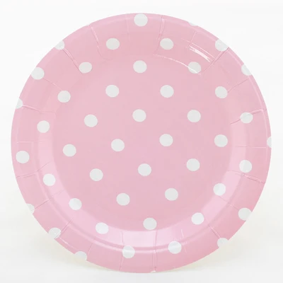 Одноразовая бумажная тарелка Квадратная тарелка для детей на день рождения, украшенная посуда, тарелка для пикника, диск, 7 тарелок - Цвет: 7 12