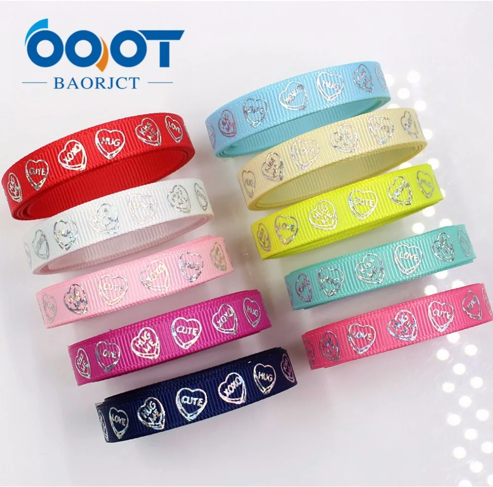 OOOT BAORJCT G 18609 369 10 мм ярдов лазерная серебряная в форме сердца с принтом love