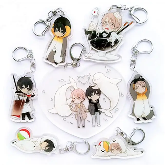 

Anime Ten 10 Count RIHITO TAKARAI TADAOMI Takarai BL Keychain Acrylic Keyring Halloween Cosplay Keychain Pendant Christmas Gift