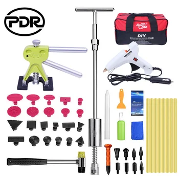 Price PDR Dent Repair Tools Set Car Repair Kit Dent Puller Reverse Hammer Lifter Removal Glue Gun Glue Sticker Yдаление Bмятин