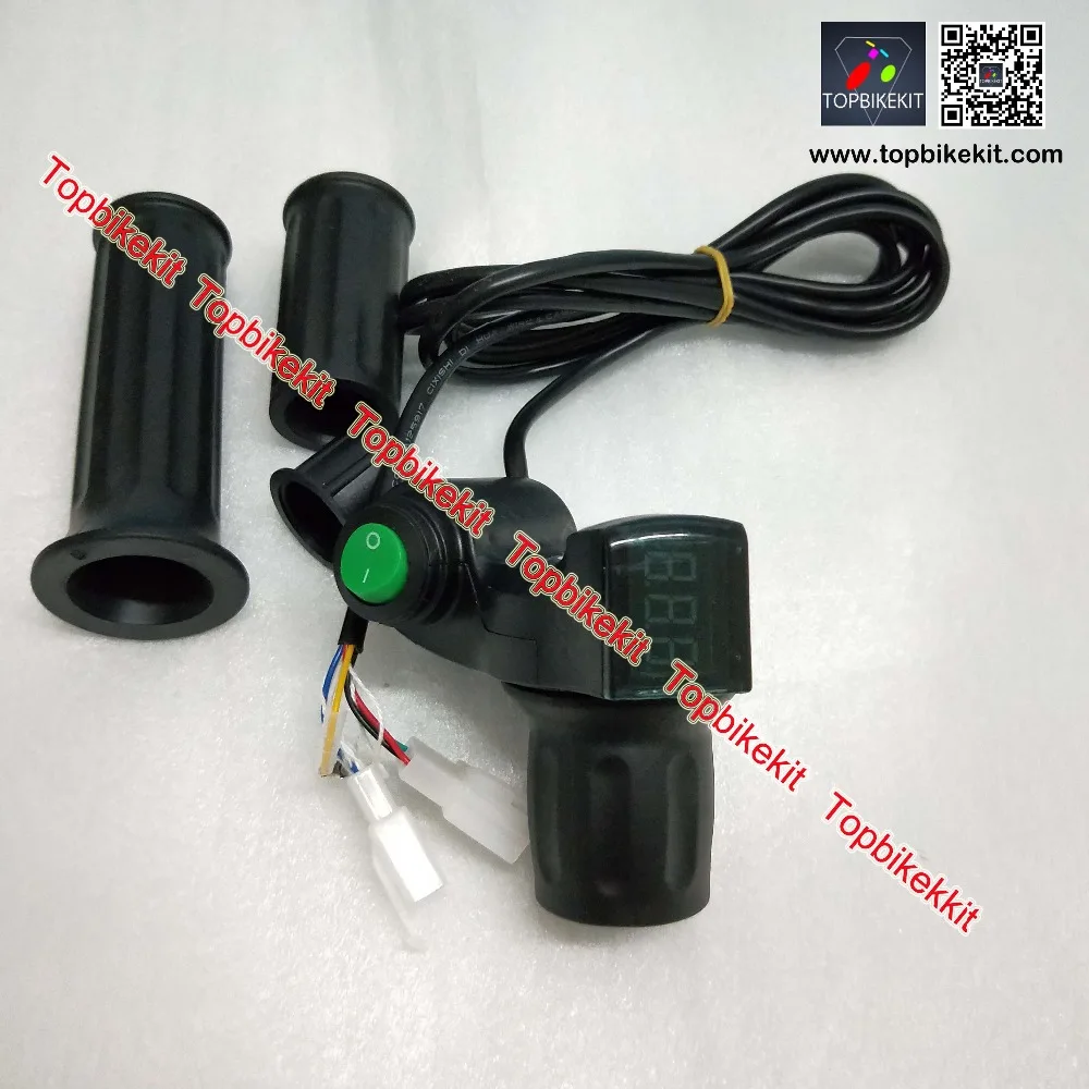 Perfect 24V / 36V / 48V / 60V Half Twist Throttle Handlebars LED Display with Cruise function for ebike e-scooter 2 Perfect 24V / 36V / 48V / 60V Half Twist Throttle Handlebars LED Display with Cruise function for ebike e-scooter 2