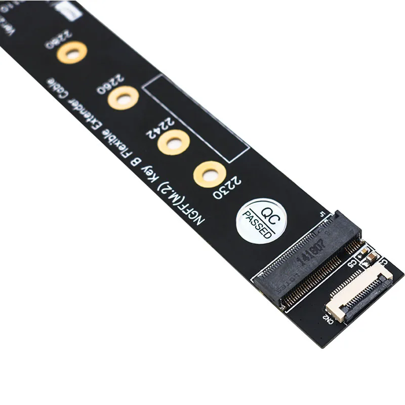 Адаптер интерфейса M.2 Key B 2230/2242/2260/2280/22110 SSD для NGFF KEY + M с гибким ПЛОСКИМ
