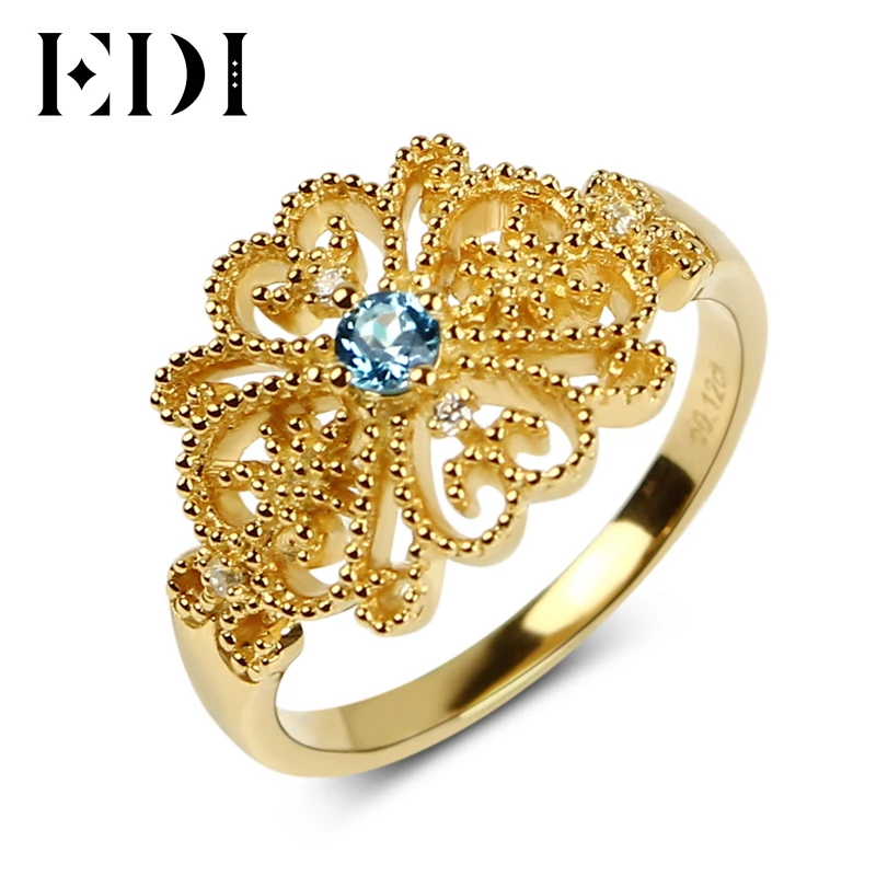 Blue Topaz And Diamond Ring Blue Topaz And Diamond Ring