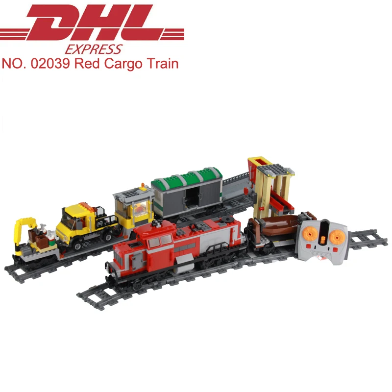 

2018 New Lepin 02039 898Pcs Technic Red Cargo Train RC Train Model Building Kits Blocks Bricks Toys For Children Compatible 3677