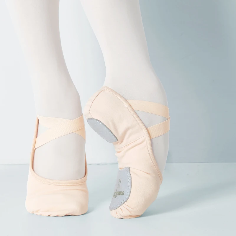 Ballet Shoes for Girls Dance Shoes for Woman Dancing Slippers Dance Shoe High Stretch Canvas Split Sole Slip On Practice Shoes 4