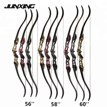 3 Color 30-50lbs 56/58/60 Inches Recurve Bow Hunting Bow with 17/19/21 inches Riser for Archery Hunting Shooting hot sale archery mixed color riser hunting shooting laminated take down bamboo target recurve bow