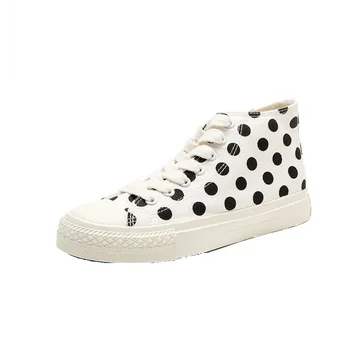 

White and Black 2019 Spring Women's Canvas Shoes Ulzzang Female Canvas Shoes Harajuku Students INS Women's Casual Shoes