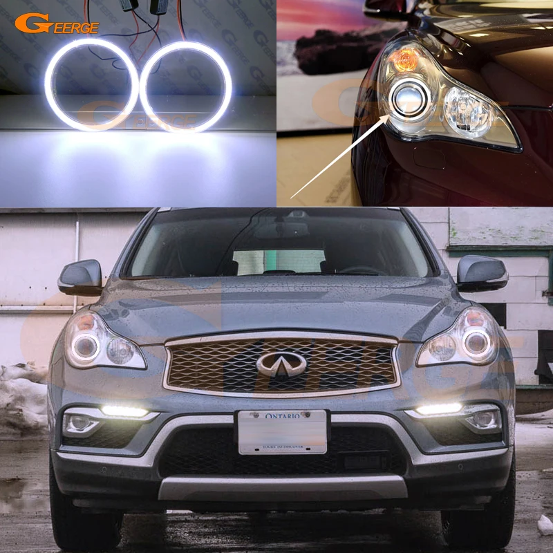 

For Infiniti QX50 2013 2014 2015 2016 Excellent angel eyes Ultra bright illumination COB led angel eyes kit