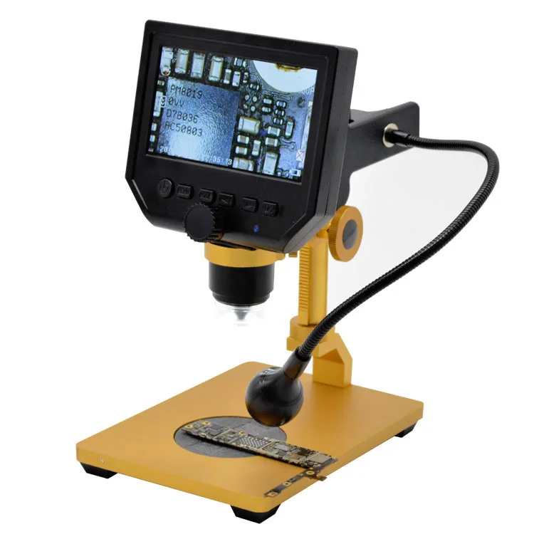 

600X 4.3" LCD Display 3.6MP Electronic Digital Video Microscope Portable LED Magnifier for Mobile Phone Maintenance Industrial