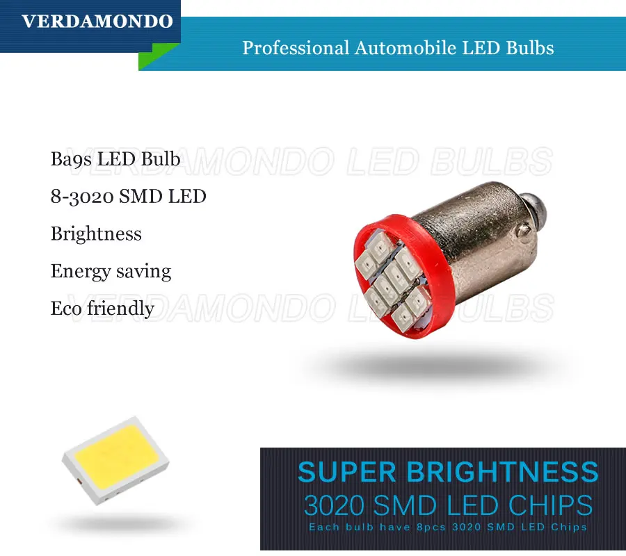 1 шт Высокое качество T4W BA9S 8 SMD 1206 светодиодный внутренний светильник 3020 8smd Клин автоматического Чтения Купол габаритный Автомобильный Фонарь 12V 7 цветов